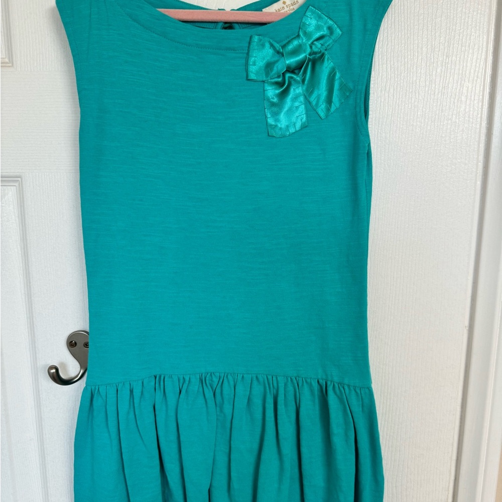 Kate Spade Blue and Green Embellished Sundress for Wedding Guest